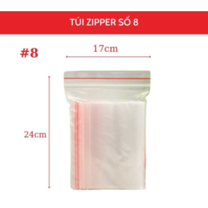 Túi zip số 8